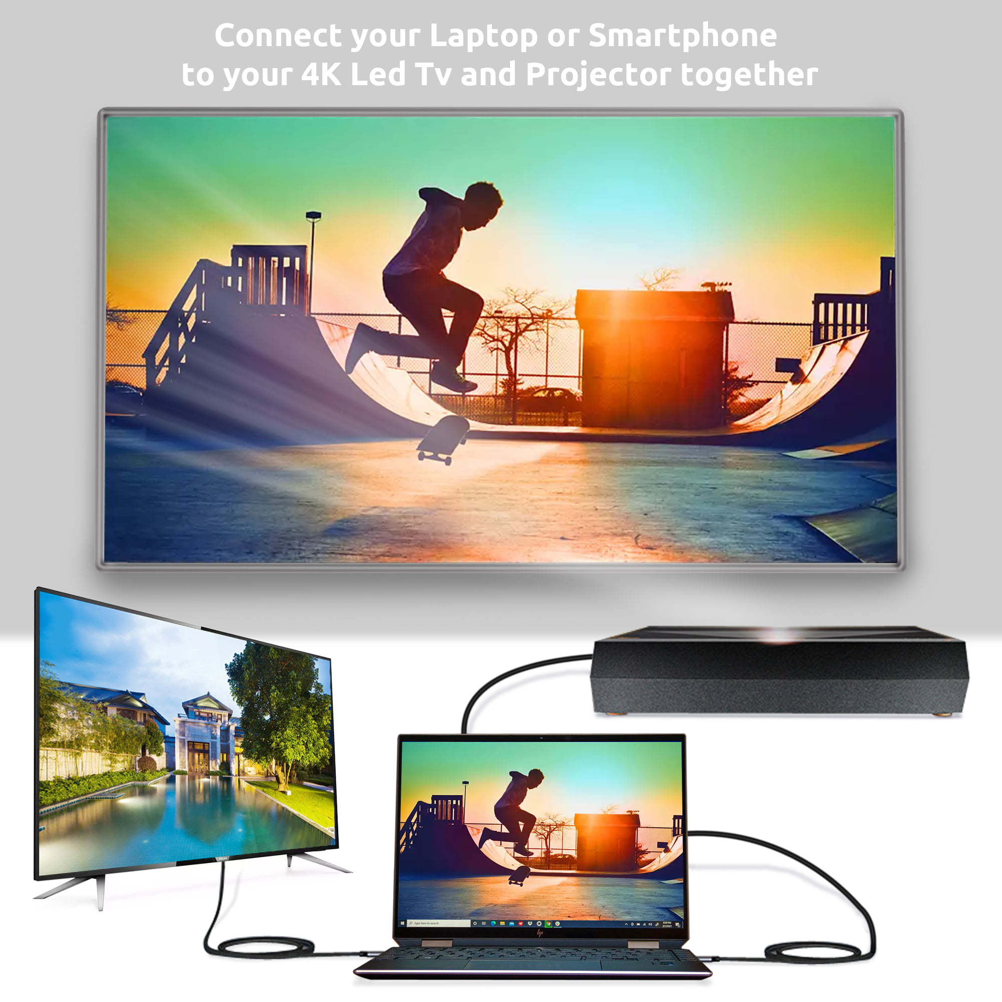 Adaptateur HDMI Samsung Galaxy Note 10 Plus Olixar 4K 60Hz