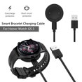 thumbnail image 2 of Kuymtek Cable USB de 100 cm Soporte de carga rápida para cargador de reloj Honor GS 3 (negro), 2 of 9