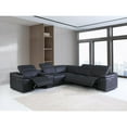 thumbnail image 3 of HomeRoots Beige Italian Leather Power Reclining U Shaped Six Piece Corner Sectional, 3 of 10