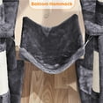 thumbnail image 3 of Yaheetech 62.6 Inch Multilevel Cat Tree with Hammock and 7 Scratching Posts, Dark Gray, 3 of 7