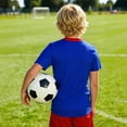 thumbnail image 5 of Yiyuu Boys Team France Fans Short Sleeve Football Shirt Summer Kids Sports Tee, Sizes 3-14, 5 of 6