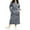 Light Gray, variant on Women Hooded Maxi Dress Loose Sweatshirt Long Dress Drawstring Hoodie Dresses Light Gray XL