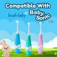 thumbnail image 4 of Brush-Baby BabySonic Replacement Brush Heads for BabySonic Electric Toothbrush (0-18 Months), Pack of 2, 4 of 8