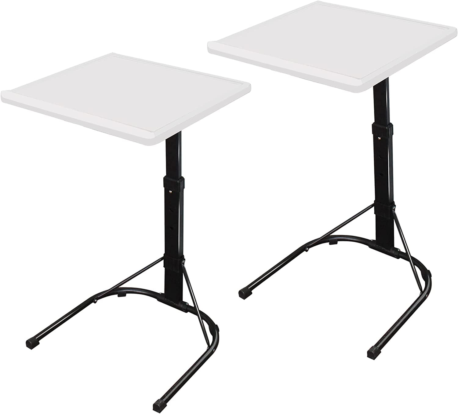 COVERONICS Upgrade Folding TV Tray Table Adjustable TV Dinner Table