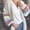 White, variant on IMENGL Loose striped mohair cardigan knitted coat round neck long sleeve, White L, Size M-XL