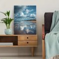 thumbnail image 5 of Dramatic Cloudy Beach Reflection Canvas Print, Perfect for Living Room, Office, Hotel, Cafe, Bathroom, 5 of 8
