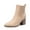 SAND, variant on Women Pointed-Toe Chunky Block-Heel Ankle Booties Fall Short Boots