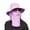 Purple, variant on Ticikt Sun Fishing Hat for Men Women Wide Brim Hat with Detachable Face Cover & Neck Flap,Color:Navy