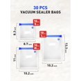 thumbnail image 2 of Scelleuse sous Vide Portable et Sacs de Rangement sous Vide Réutilisables (10 Pcs S+ 10 Pcs M+ 10 Pcs L), 2 of 7