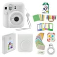 thumbnail image 2 of Fujifilm Instax Mini 12 Instant Camera with Case, 20 Fuji Films, Decoration Stickers, Frames, Photo Album and More Accessory kit (Clay White), 2 of 9