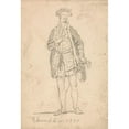 thumbnail image 3 of Thomas Girtin 18x24 Black Modern Framed Museum Art Print Titled - Figure Costume Study of Edward VI in 1550 (Between 1793 and 1795), 3 of 5