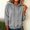 Gray, variant on Women Solid Waffle Knit Drawstring Hooded Tops Long Sleeve Loose Fit Pullover Shirts Soft Casual Blouses with Pocket for Spring Autumn White