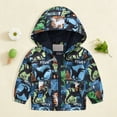 thumbnail image 2 of Wxirdiow Toddler Windbreaker Jacket Toddler Boys Hooded Windbreaker Jacket Kids Lightweight Zip Up Coat Casual Outerwear with Pockets Dark Blue Size,3-4 Years, 2 of 9