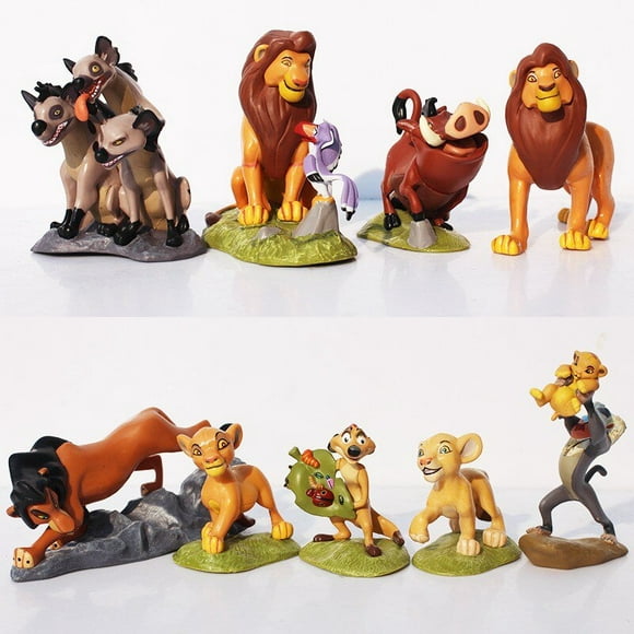 9 Pcs / Set Disney Film le Roi Lion Simba Nala Pumba Timon Zazu Anime Action Figures Poupées Modèle Jouets Enfants Cadeau d'Anniversaire