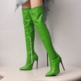 thumbnail image 5 of Over the Knee Boots for Women with Heel Suede Thigh High Boots Stretch S`exy Pointed Toe Stiletto Long Boot Shoes, 5 of 7