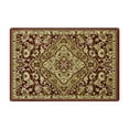 thumbnail image 6 of 2x3 Small Bath Rugs Kitchen Throw Mat Non Slip Carpet for Front Door Chair,Floral Pattern, Red, 6 of 6