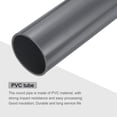 thumbnail image 4 of Unique Bargains PVC Rigid Round Pipe 54.8mm ID 60mm OD 9" Length Light Grey High Impact for Water Pipe, Crafts, Cable Sleeves 2pcs, 4 of 6