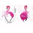 thumbnail image 5 of Flamingo Headband,Cute Flamingo Party Head Bopper Pink Feather Colorful Hair Accessories for Girls, Teens, Women, 5 of 5
