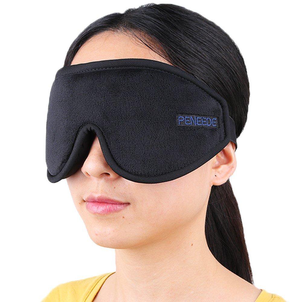 PeNeede 100 Blackout 3D Sleeping Eye Mask Contoured, Soft Memory Foam