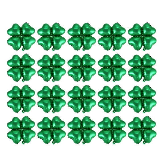 Linaichen Festival Balloon 50Pcs St. Patrick's Day Shamrock Balloons Green Hanging Props