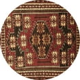 thumbnail image 1 of Ahgly Company Indoor Round Persian Brown Traditional Area Rugs, 4' Round, 1 of 4