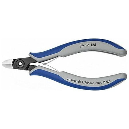 UPC: 0843221022570 | Knipex 79 12 125 Precision Electronics Diagonal Cutters