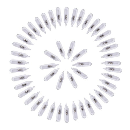 glass rattle 50 Worm Jig Fishing Lure Insert Tube Rattles Shake Attract Fly Tie Tying (50 Pcs 4mm 16mm)