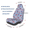 thumbnail image 3 of Wukai winter Dachshund Full Set Car Seat Covers with Soft Padding Universal Auto Front Seats Protector and Cushion Mat, 3 of 5