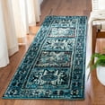 thumbnail image 2 of SAFAVIEH Vintage Hamadan Edin Oriental Runner Rug, Light Blue/Black, 2'3" x 6', 2 of 7