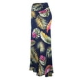 thumbnail image 1 of MixMatchy Women's Basic Foldable High Waist Regular and Plus Size Maxi Skirts, 1 of 5