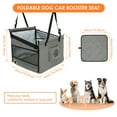 thumbnail image 3 of Threns Dog Car Seat with Mesh Window Oxford Cloth Dog Booster Seat with Storage Pocket Foldable Pet Car Seat for Travel Cat Dog,19.11", 3 of 9