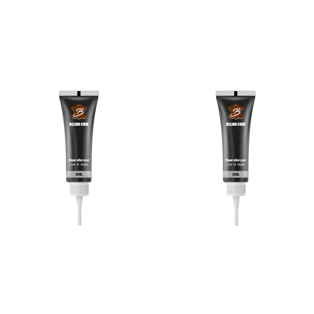 Crema reparadora 20ml Gel de cuero Auto Asiento de automóvil Sofá Agujero Rasguño Pasta Negro