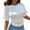White, variant on MIXUE Womens Summer Tops Summer Solid Color Round Neck Short Sleeve Loose Pullover Tshirts Activewear,White,L