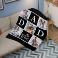 thumbnail image 4 of Custom Photo Collage Blanket for Family, Customized Bed Blanket with 10 Pictures & Text for Best Friends Kids Personalized Your Own Photos on Throw Blanket for Birthday Memorial Gifts A Blankets, 4 of 5