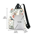 thumbnail image 3 of Travel Backpack for Women Large Capacity College Bags Multi-pocket Casual Daypacks 15 Inch Hand Drawn Whale Stars Cute Birds and Sunflowers, 3 of 7