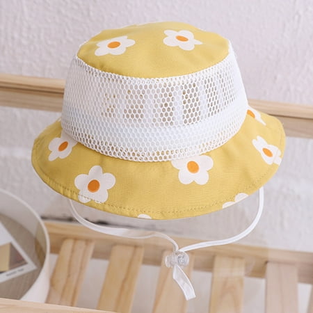 

Cathalem Pompom Hat Kids Kids Adjustable Chin Strap Sun Protection Hats Summer Spring Outdoor Sun Hat Cute Winter Hat Hat Yellow One Size