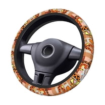 Win-Nie Steering Wheel Cover Elastic Stretch Breathable Vehicle Steering Wheel Protector Car Interior Accessories