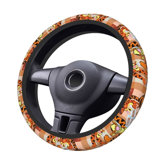 Win-Nie Steering Wheel Cover Elastic Stretch Breathable Vehicle Steering Wheel Protector Car Interior Accessories