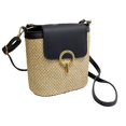 thumbnail image 1 of MesaSe Sac à Main Rétro en Paille Tressée pour Femmes Petit Sac à Bandoulière Sac Messager, 1 of 7