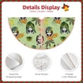 thumbnail image 3 of Xecao Cute Panda Bear In Greenery Forest Pattern Christmas Tree Skirt Round Xmas Tree Mat Base Cover for Holiday Home Decorations-36", 3 of 6
