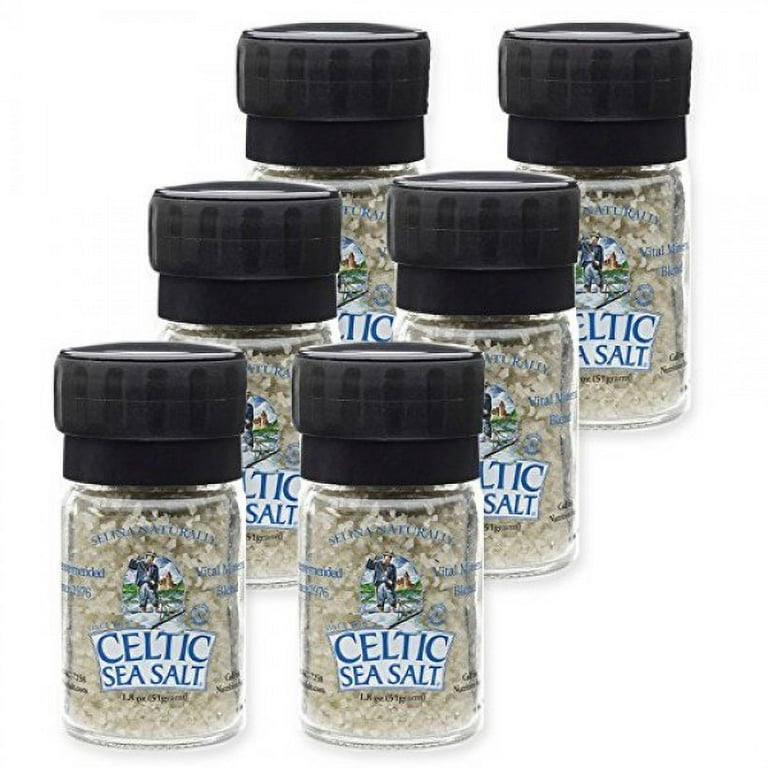 Authentic Celtic Sea Salt, Fine Ground, 1lb, 2 Count - Versatile,  Nutritious, No Additives