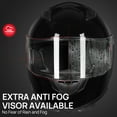 thumbnail image 4 of ILMFullFaceMotorcycleStreetBikeHelmetwithRemovableWinterNeckScarf+2VisorsDOT(L,GlossBlack), 4 of 7