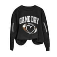 thumbnail image 2 of Uootdi Letter Printed Graphic Sweatshirts for Women Crewneck Long Sleeve Funny Graphic Shirts Casual Comfy Pullover Tops, 2 of 3