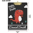 thumbnail image 3 of FMSHPON Cartoon Dinosaur Clipboard Hardboard Wood Nursing Clip Board and Pull for Standard A4 Letter 13x9 inches, 3 of 8