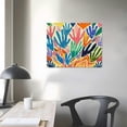 thumbnail image 4 of Orinice Retro Wall Art Prints Positive Vintage Posters Famous Abstract Illustration Wall Decor Exhibition Aesthetic Flower Market Matisse Picture Canvas Art Painting for Living Room Bedroom  16x12in, 4 of 6