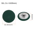 thumbnail image 2 of Uxcell 50pcs 32L Fabric Cloth Covered Button 20mm Metal Shank Round Sewing Buttons for Suits Dress Blouses, Army Green, 2 of 5