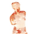 thumbnail image 5 of 6" x 18" Orange Resin Tinted Woman Sculpture, by DecMode, 5 of 9