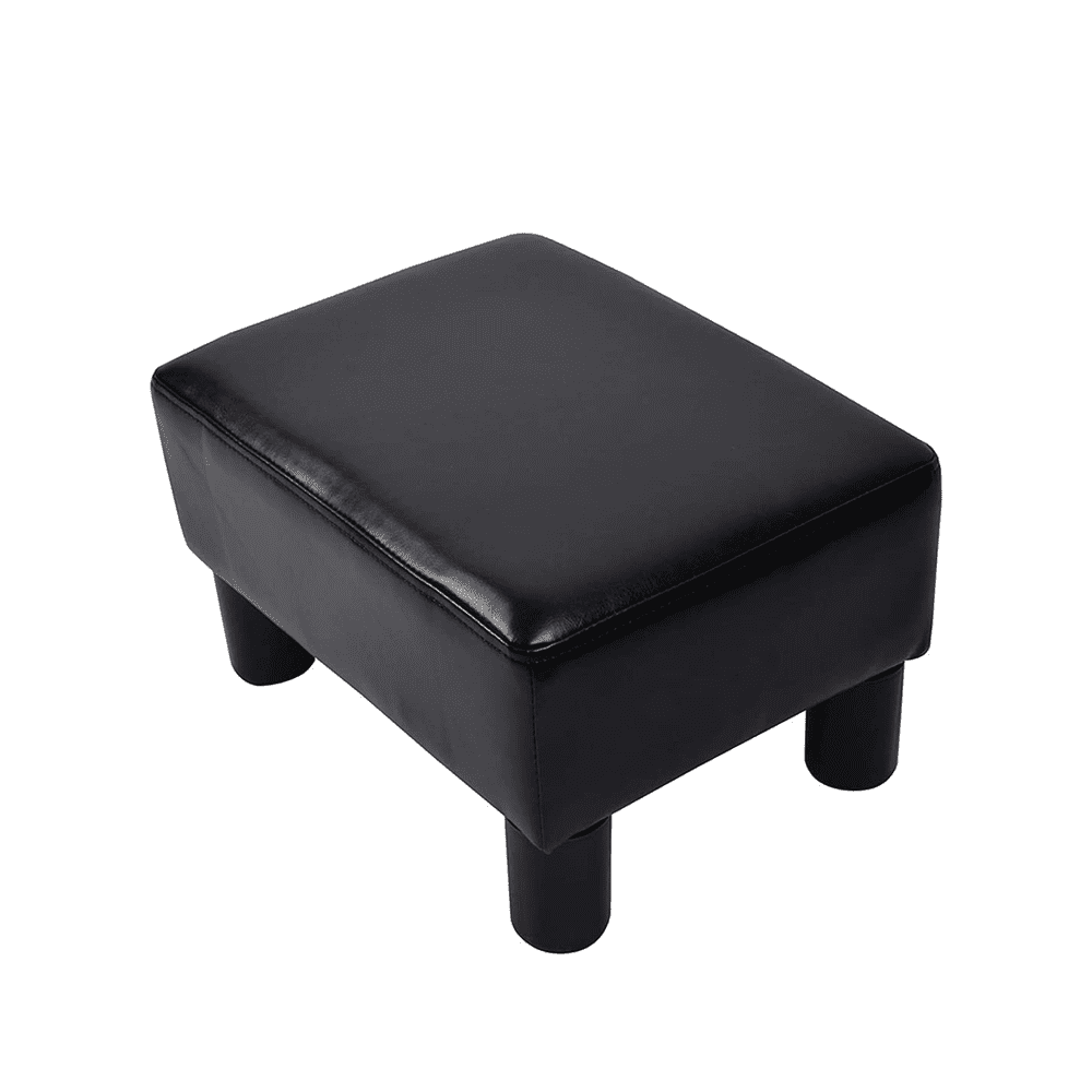 May in Color Small Ottoman Footrest PU Leather Footstool Rectangular