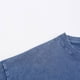 thumbnail image 5 of Ceisia Men's Vintage Washed Solid Crew Neck Short Sleeve T-Shirt Casual Retro Top Blue XXL Gifts, 5 of 7