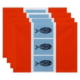 thumbnail image 3 of Simply Daisy 18" x 14" Fish Chips Animal Print Placemat, Set of 4, 3 of 5